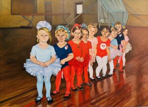 Oil Painting of Ballerina Class